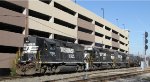 NS 7090 leads the 11AM yard job to Southern Junction